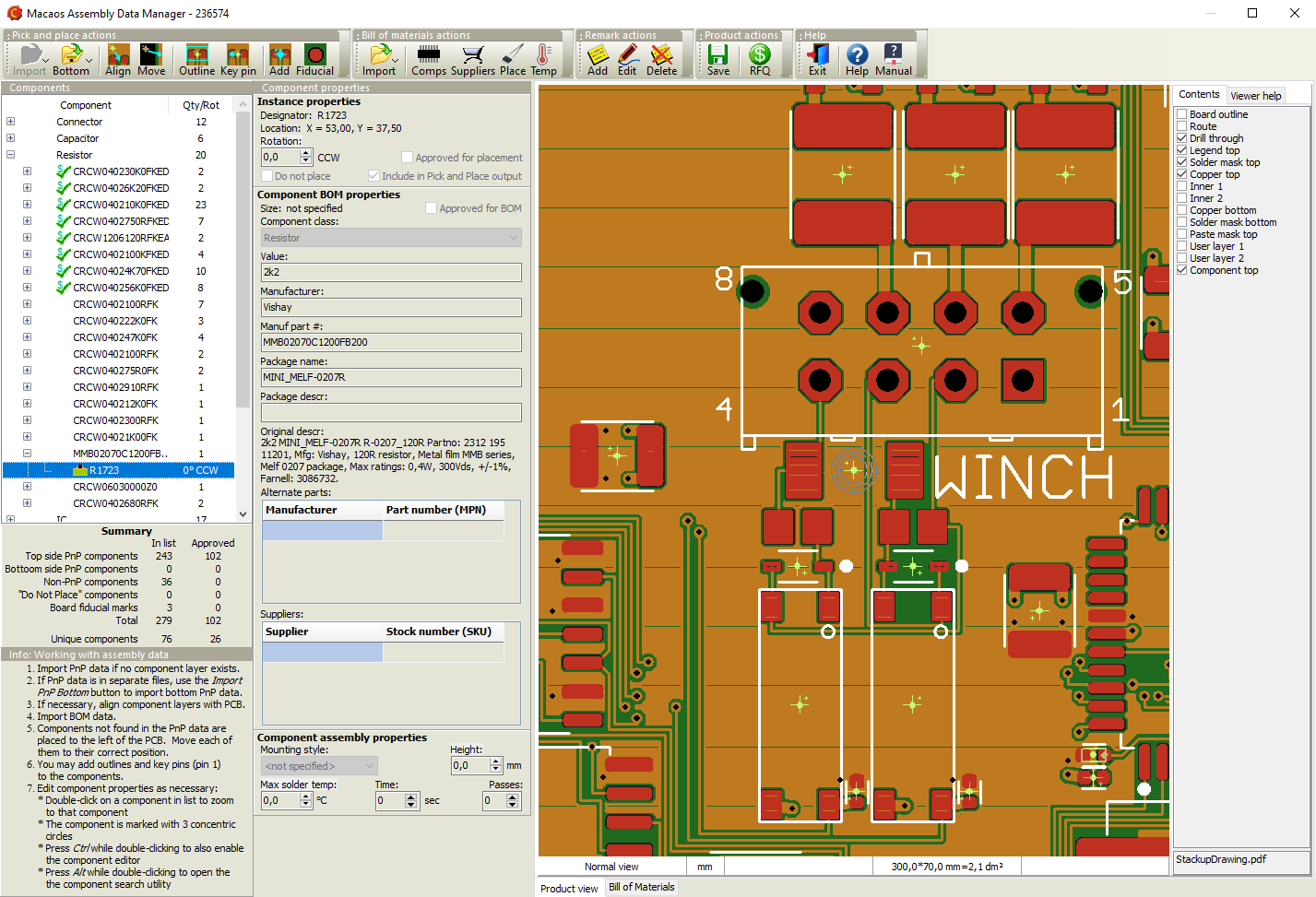 Macaos Assembly Data Manager